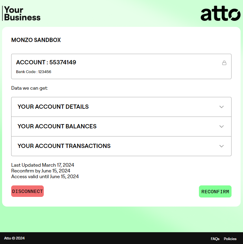 Reconfirmation disconnect flow step 2